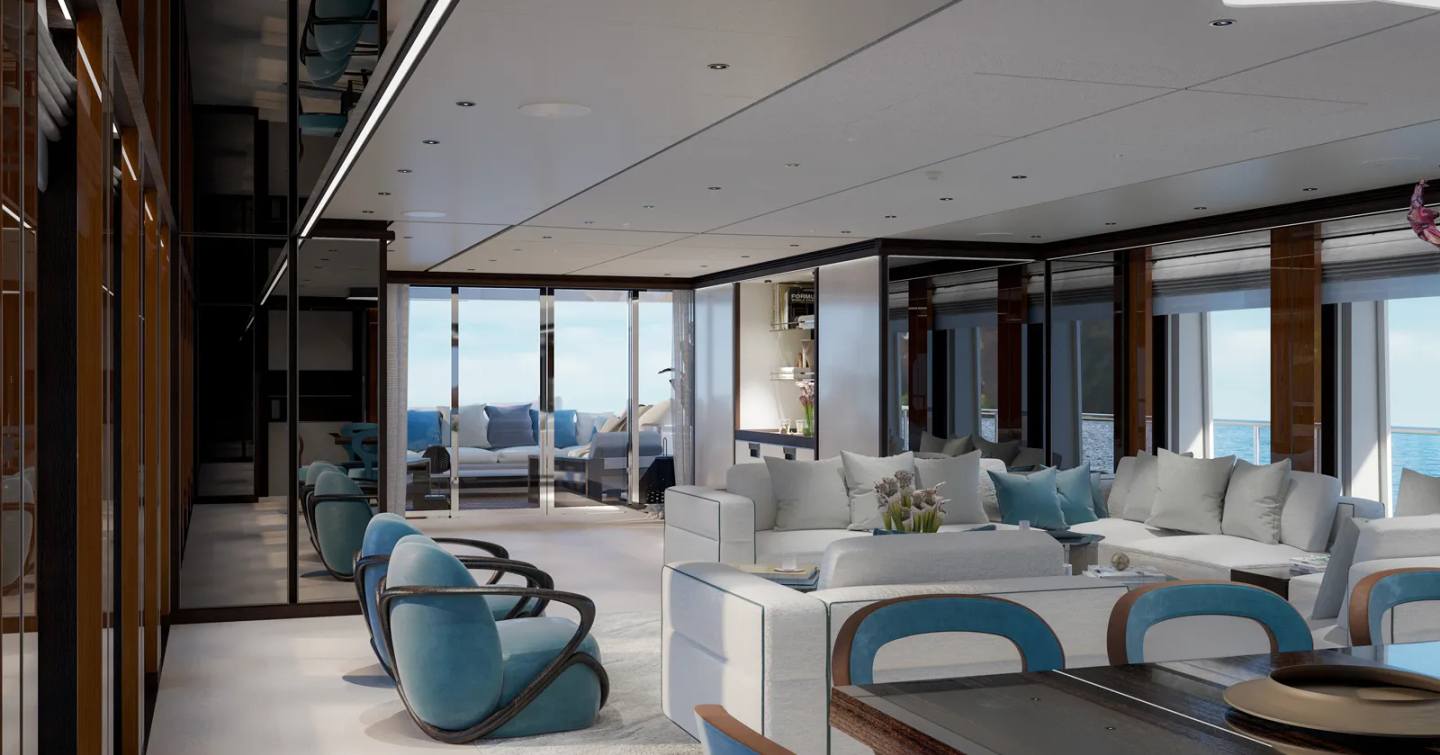 Interiors onboard Heesen superyacht SOLEMATES