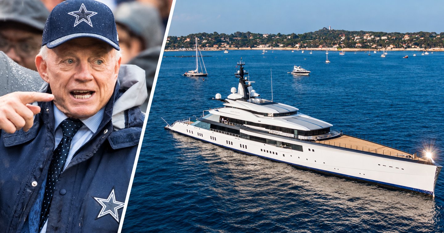Jerry Jones and superyacht Bravo Eugenia 