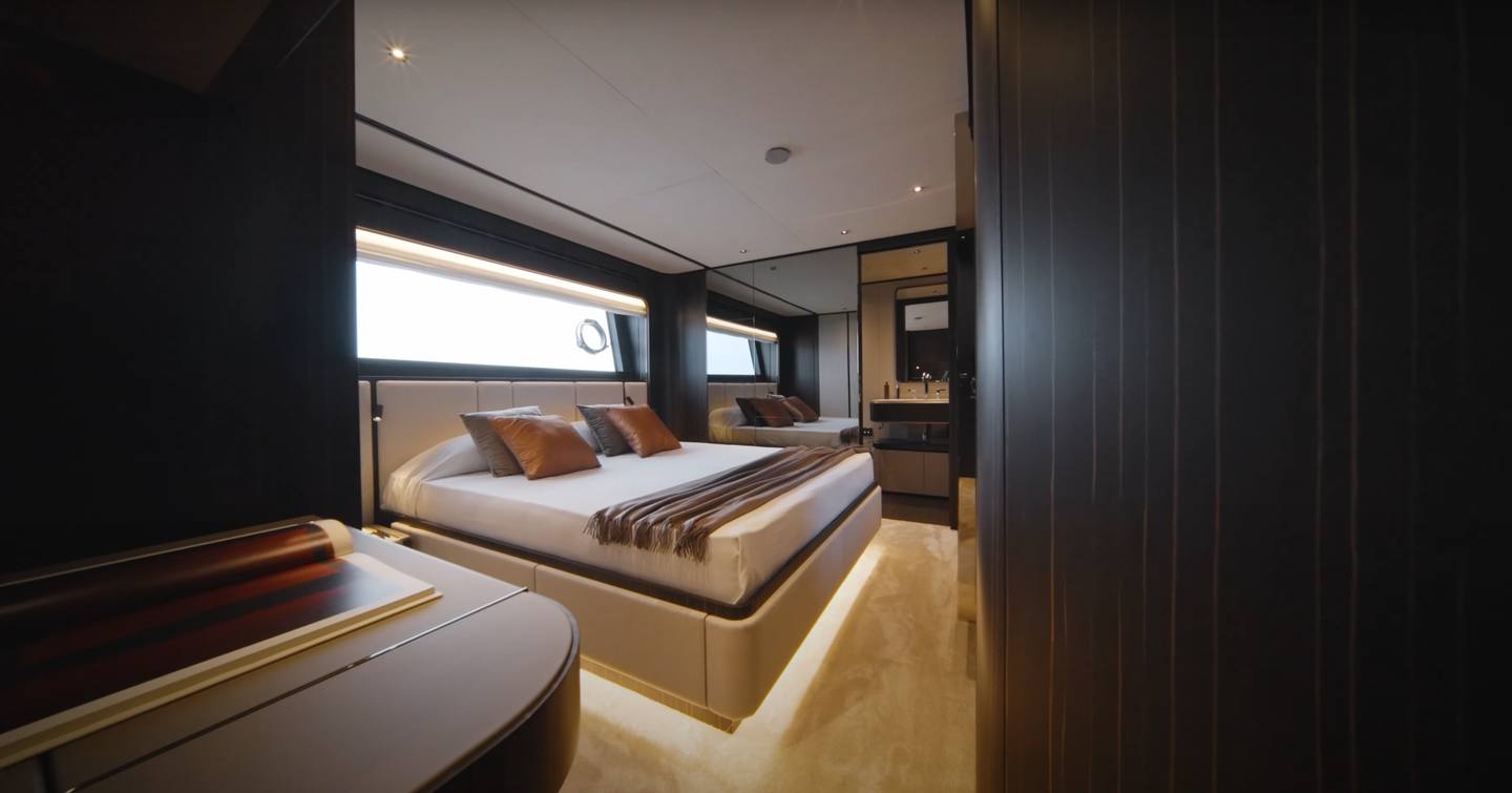 Ferretti 940 motor yacht guest cabin 