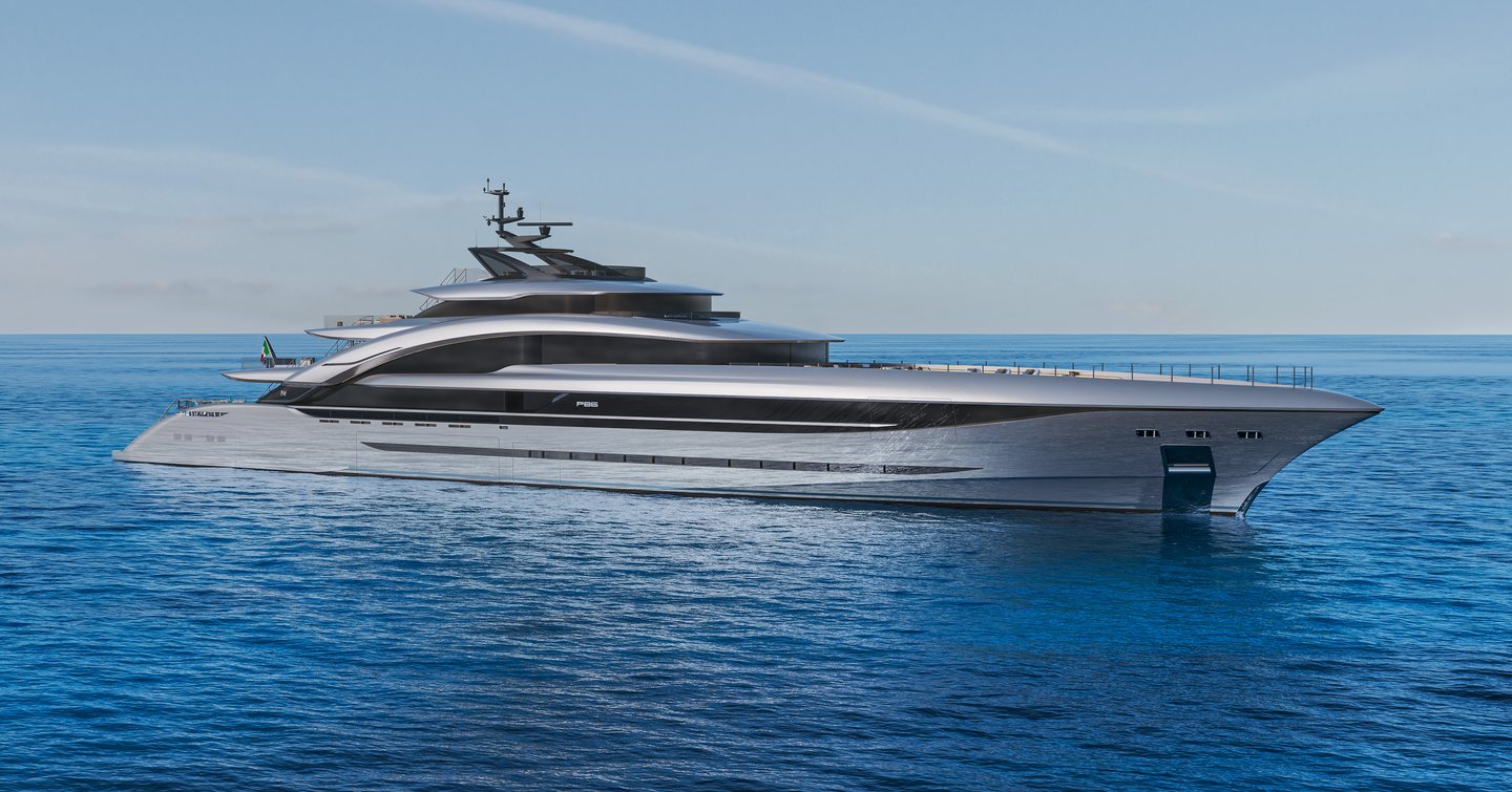 Rendering of ISA Poseidon 86M superyacht