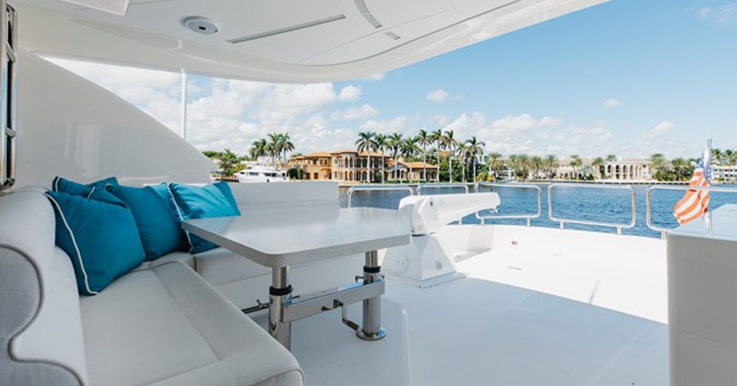 Motor Yacht Q aft deck