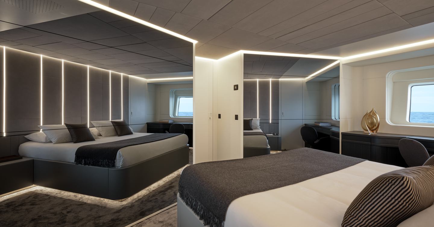 AB Yachts AB 95 motor yacht master cabin 