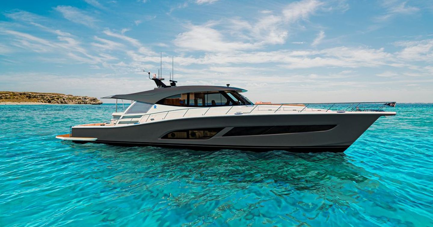 Rendering of Riviera 735 SUV motor yacht 