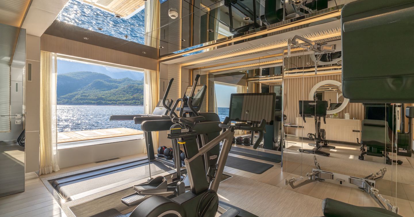 Bilgin 263 Superyacht Al Reem indoor gym