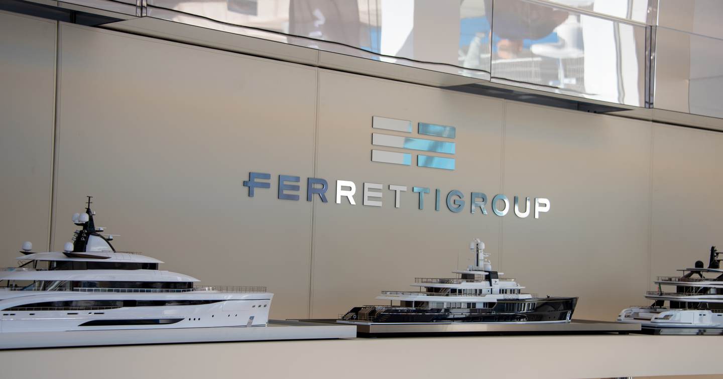 Ferretti Group sign with model yachts 