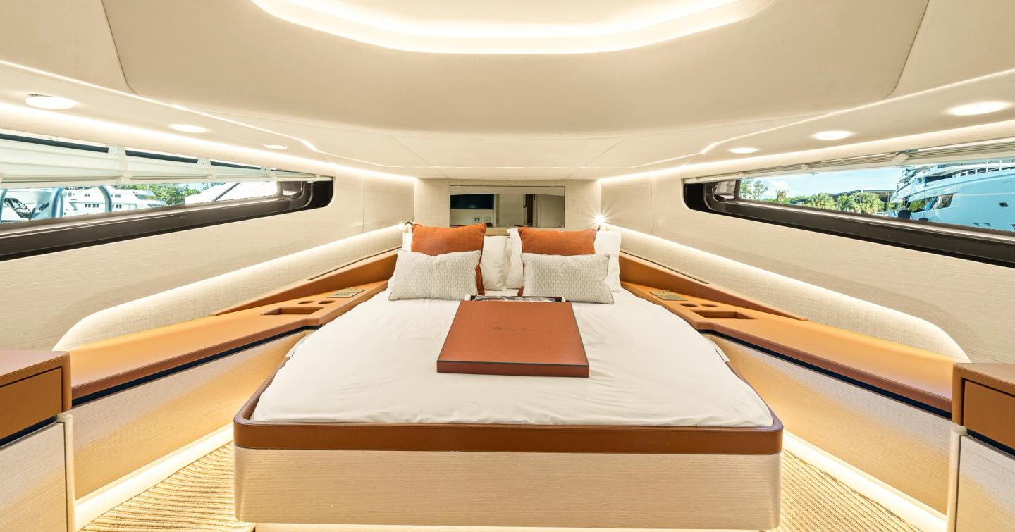 Manari 52 yacht master cabin with double berth 