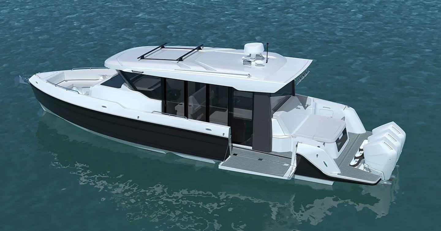 Rendering of Cruisers Yachts 45 VTR EC boat 