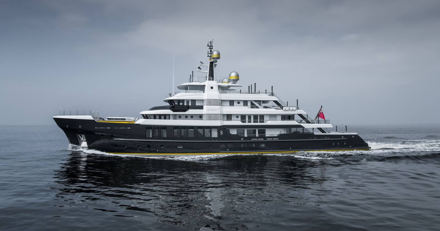 Expedition yacht Scout under way