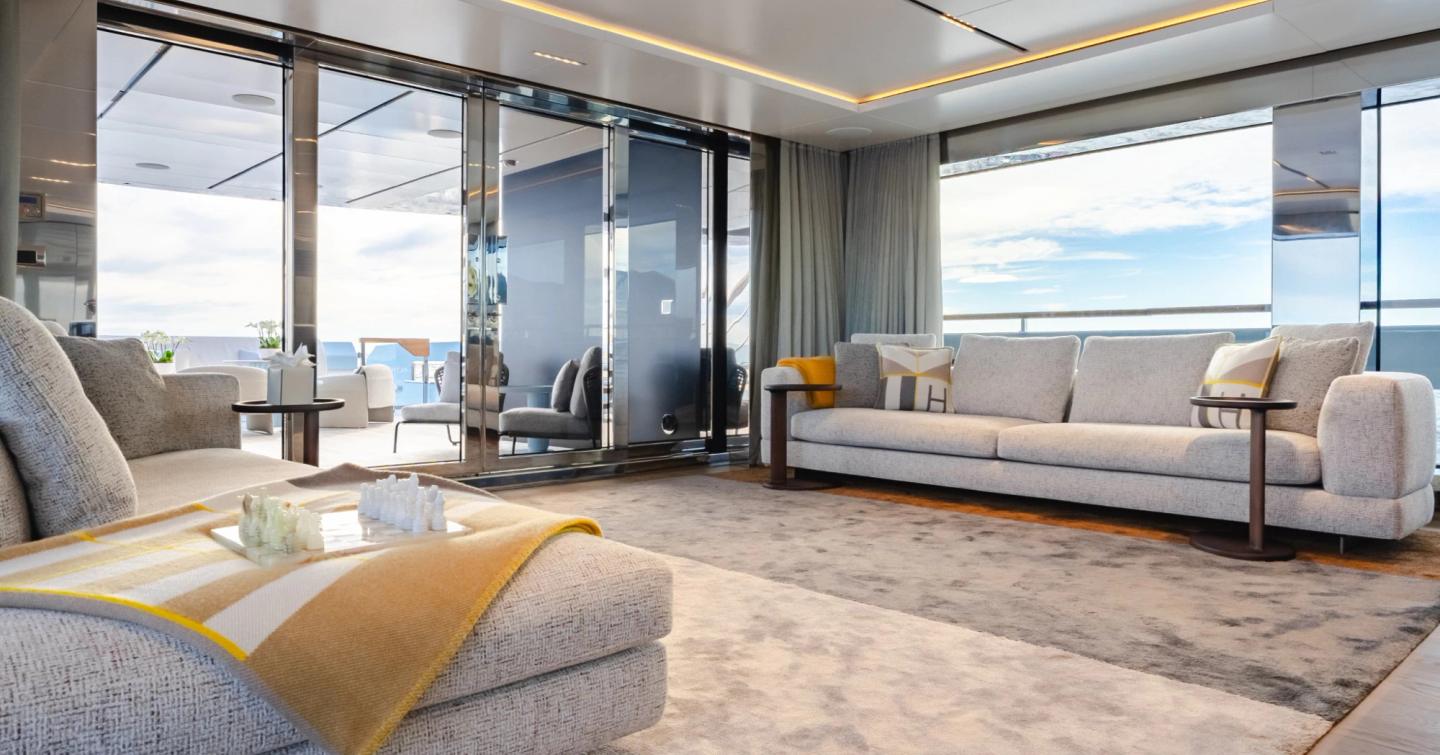  Admiral superyacht Althea main saloon lounge 