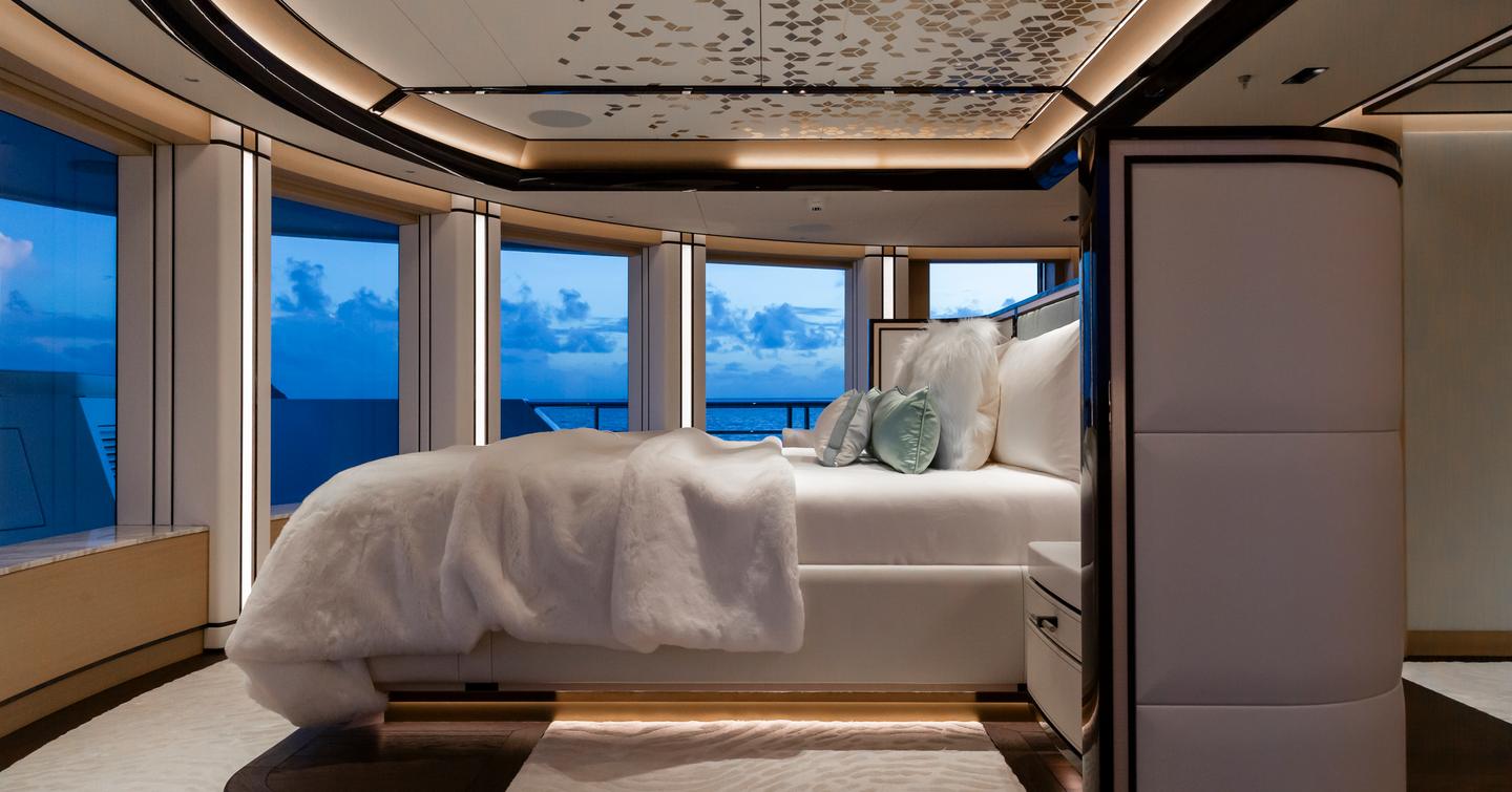 Superyacht Asia's owner state room 