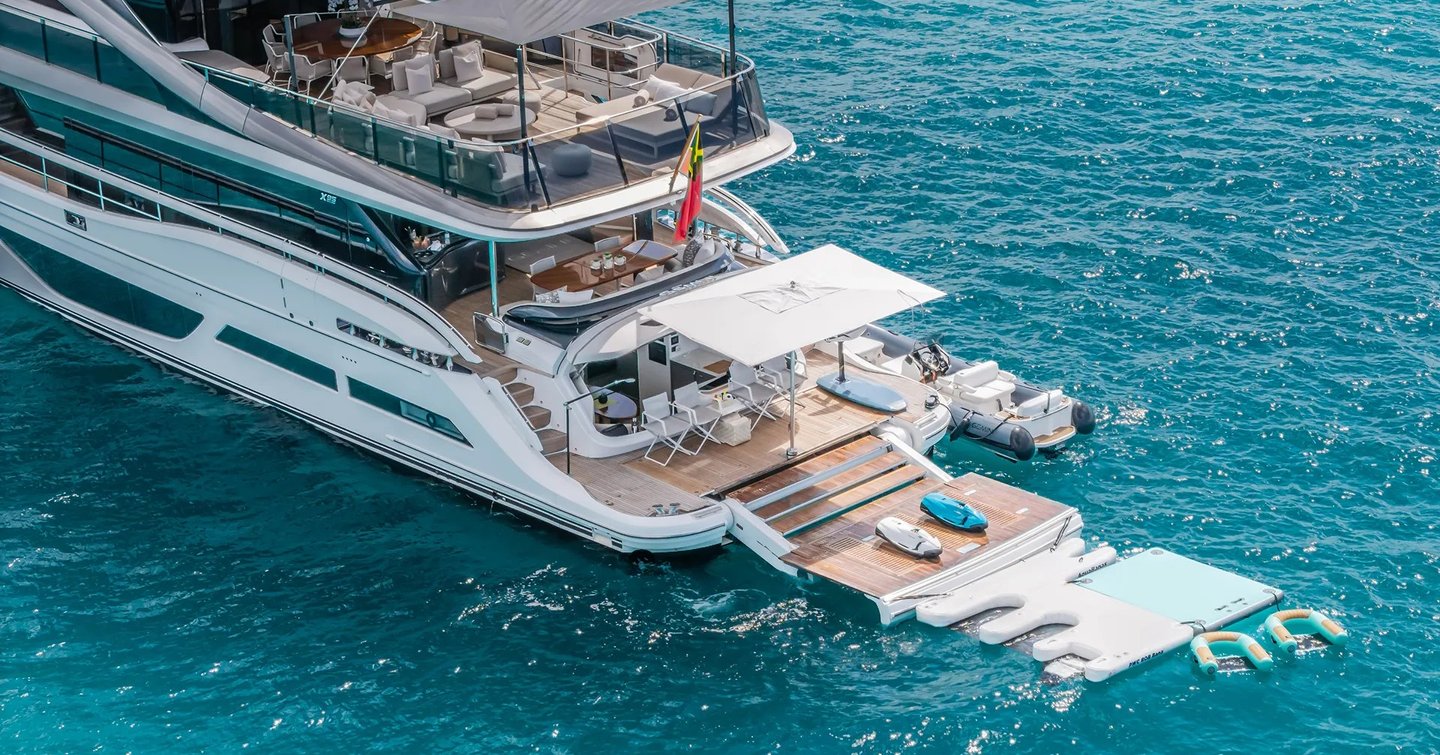 Motor yacht Gemini view of decks