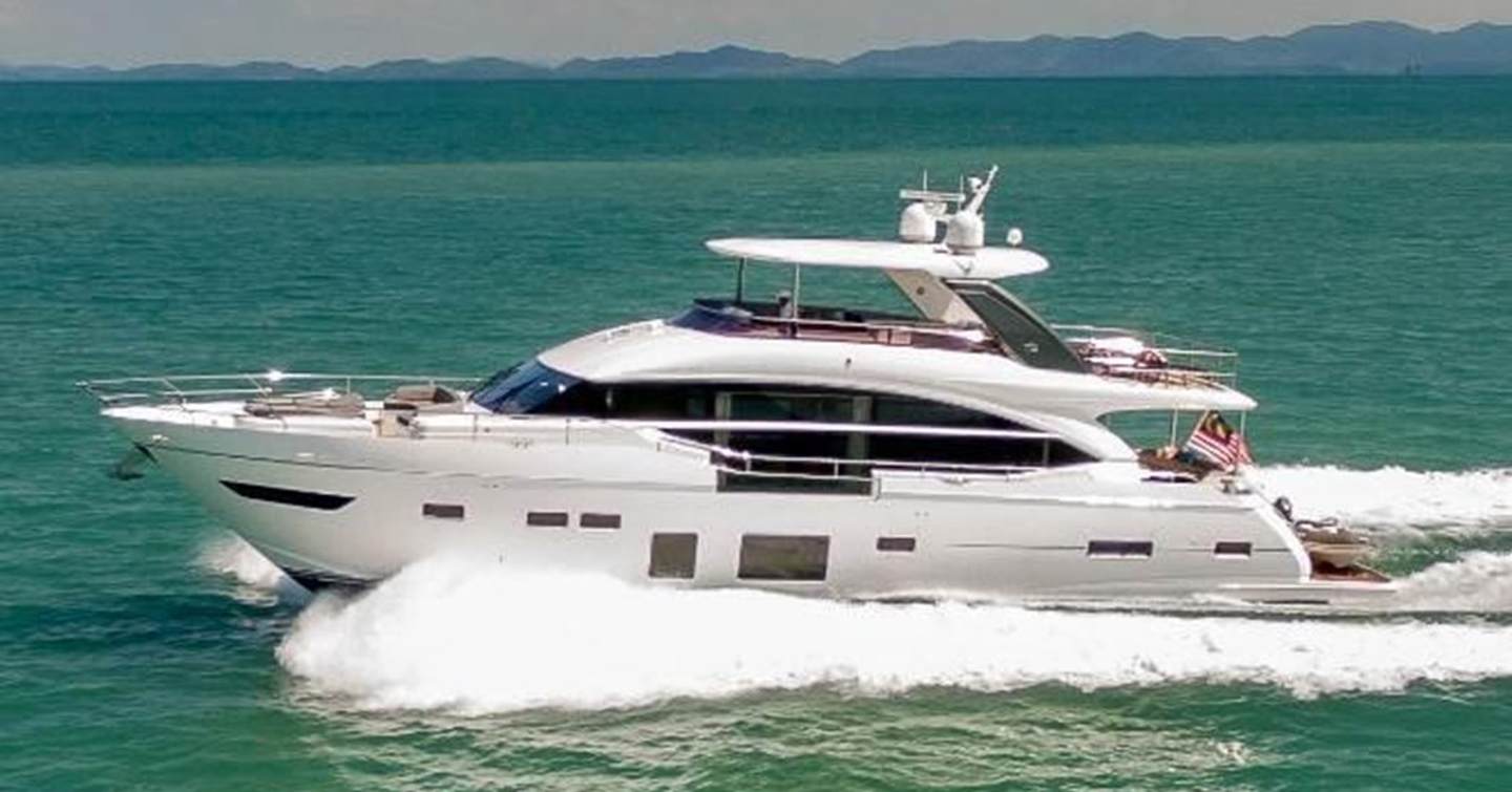 Motor Yacht Andaman Princess under way 