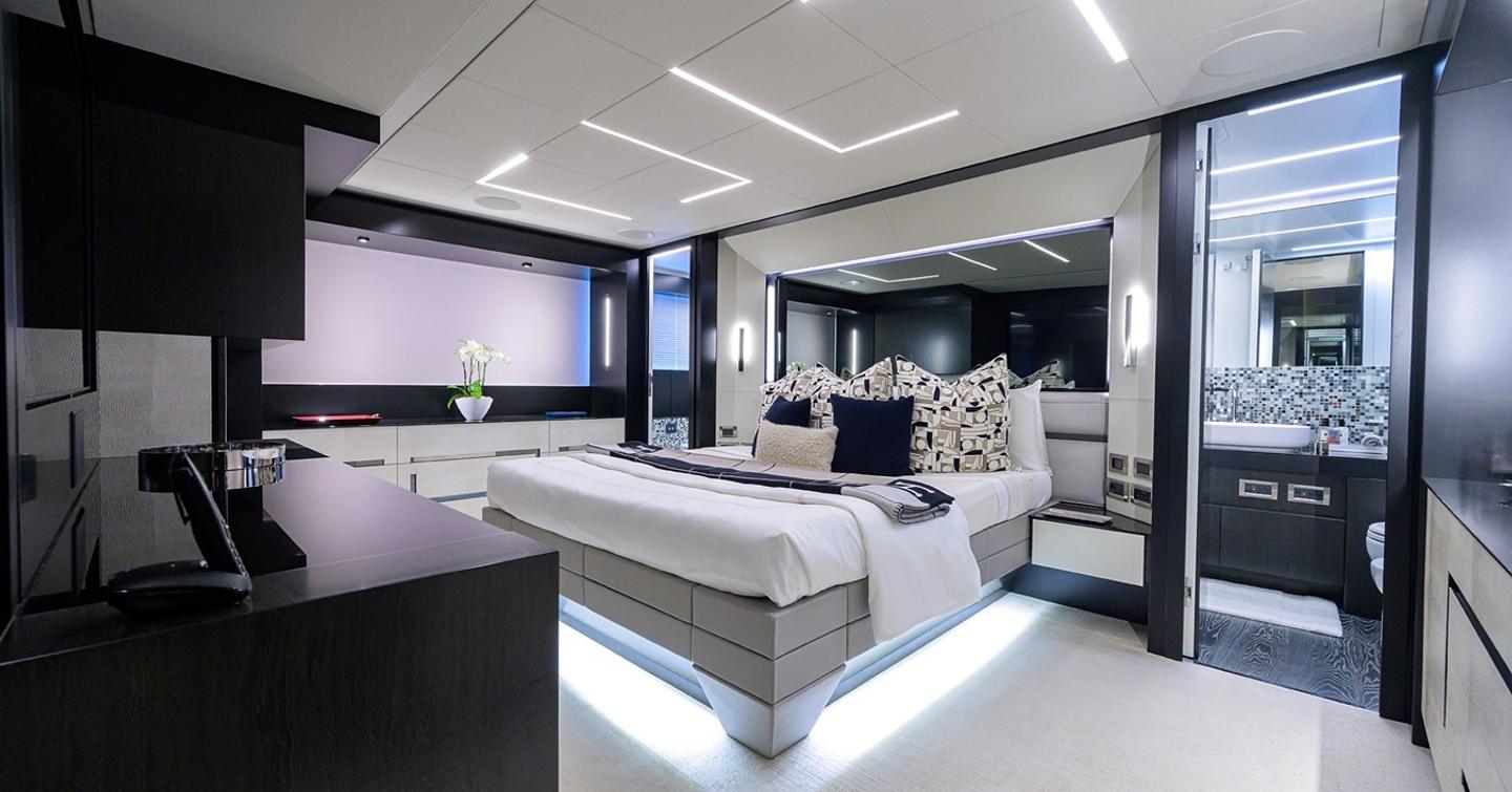 Motor yacht Shine's owner's state room