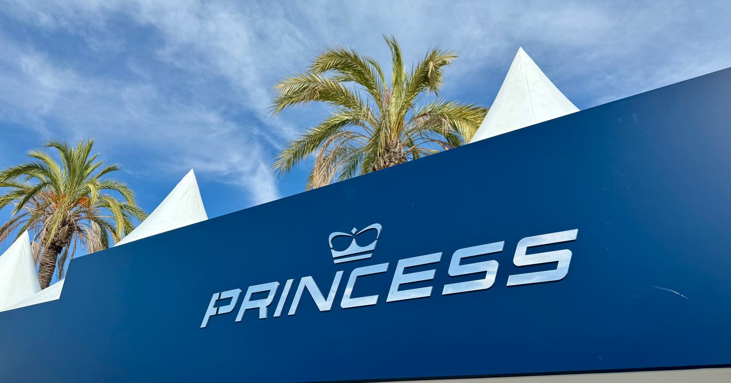 Princess stand at the 2025 Cannes Yachting Festival