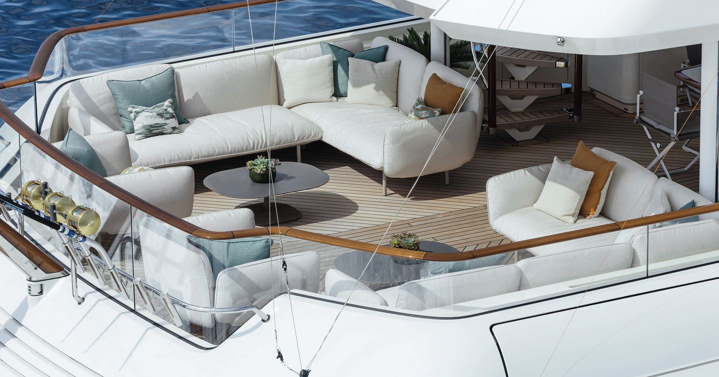 Sportsfisher yacht SPECIAL ONE exterior lounge area