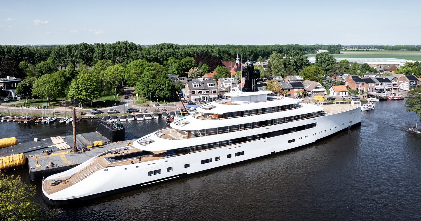 Superyacht Feadship 824 at launch
