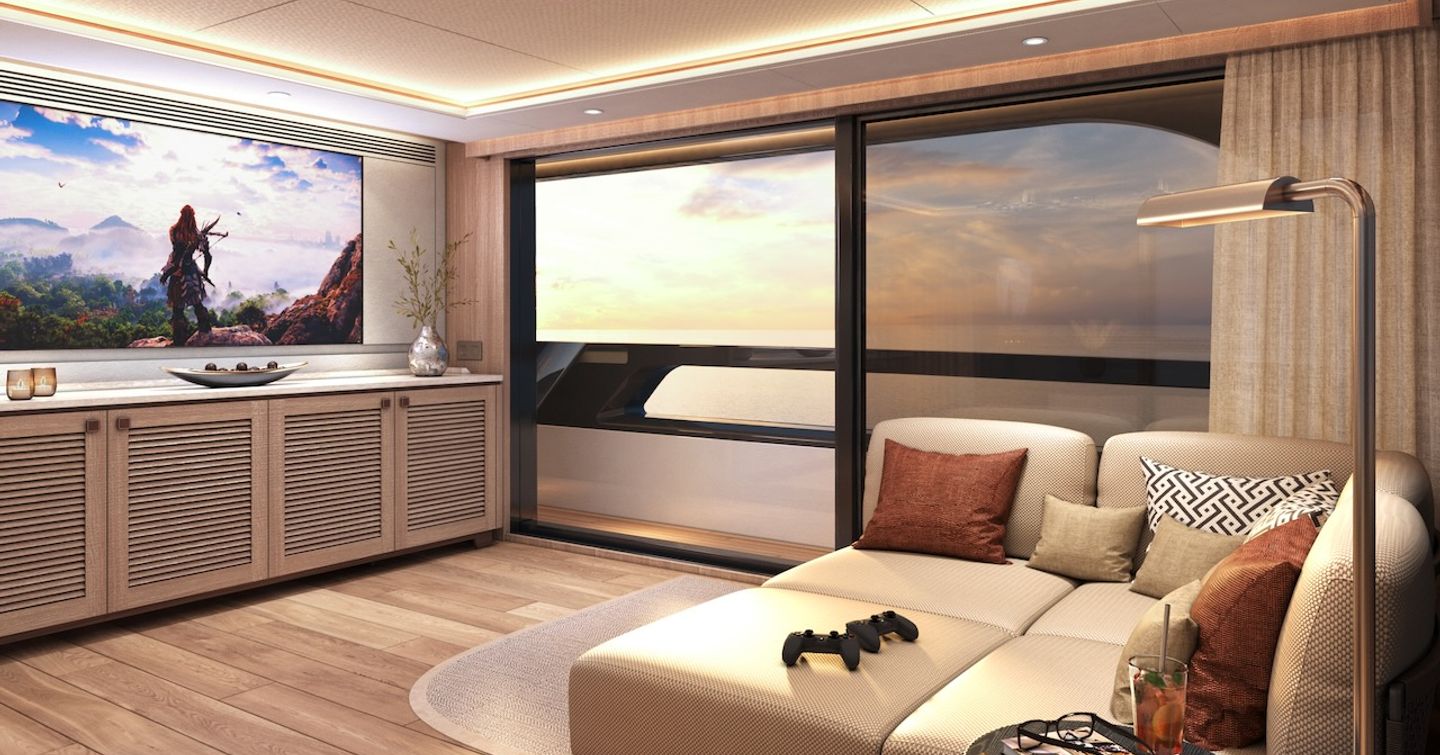 Project Samba boasts multiple areas to relax, complete with large windows