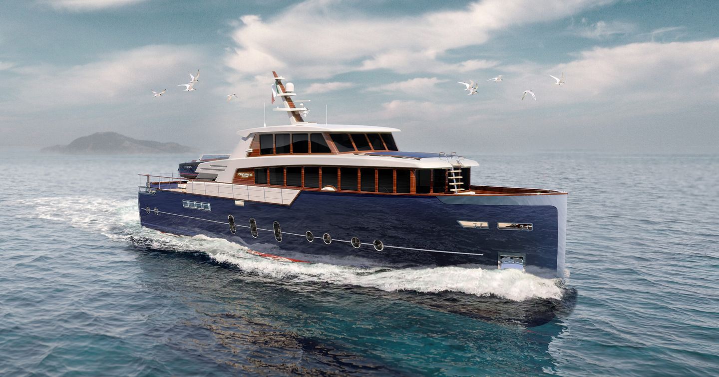 Picchiotti Gentleman 24 superyacht under way