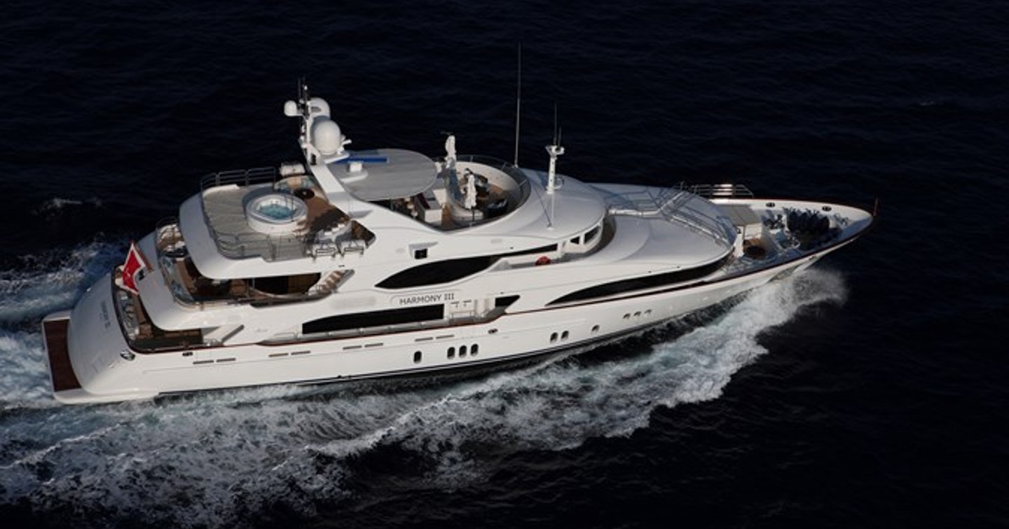 Superyacht Harmony III under way