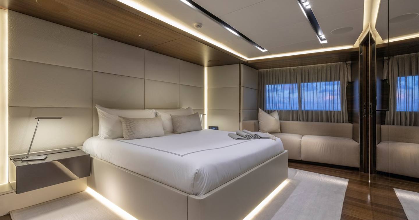 Superyacht Safe Haven master cabin