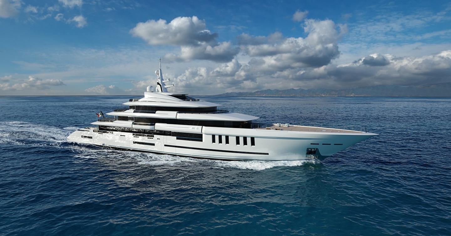 Motor yacht Isa Continental 80 underway
