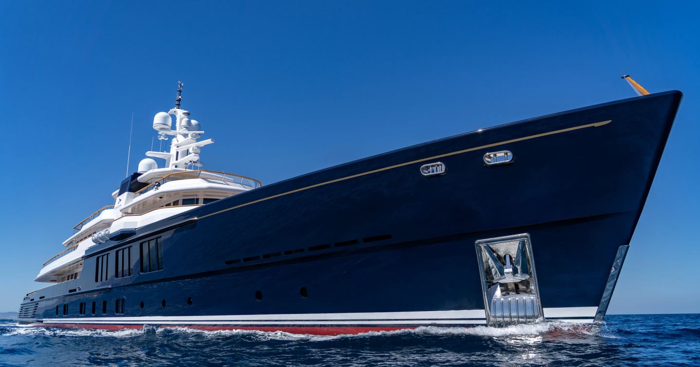 CRN Superyacht Cerulean  under way 