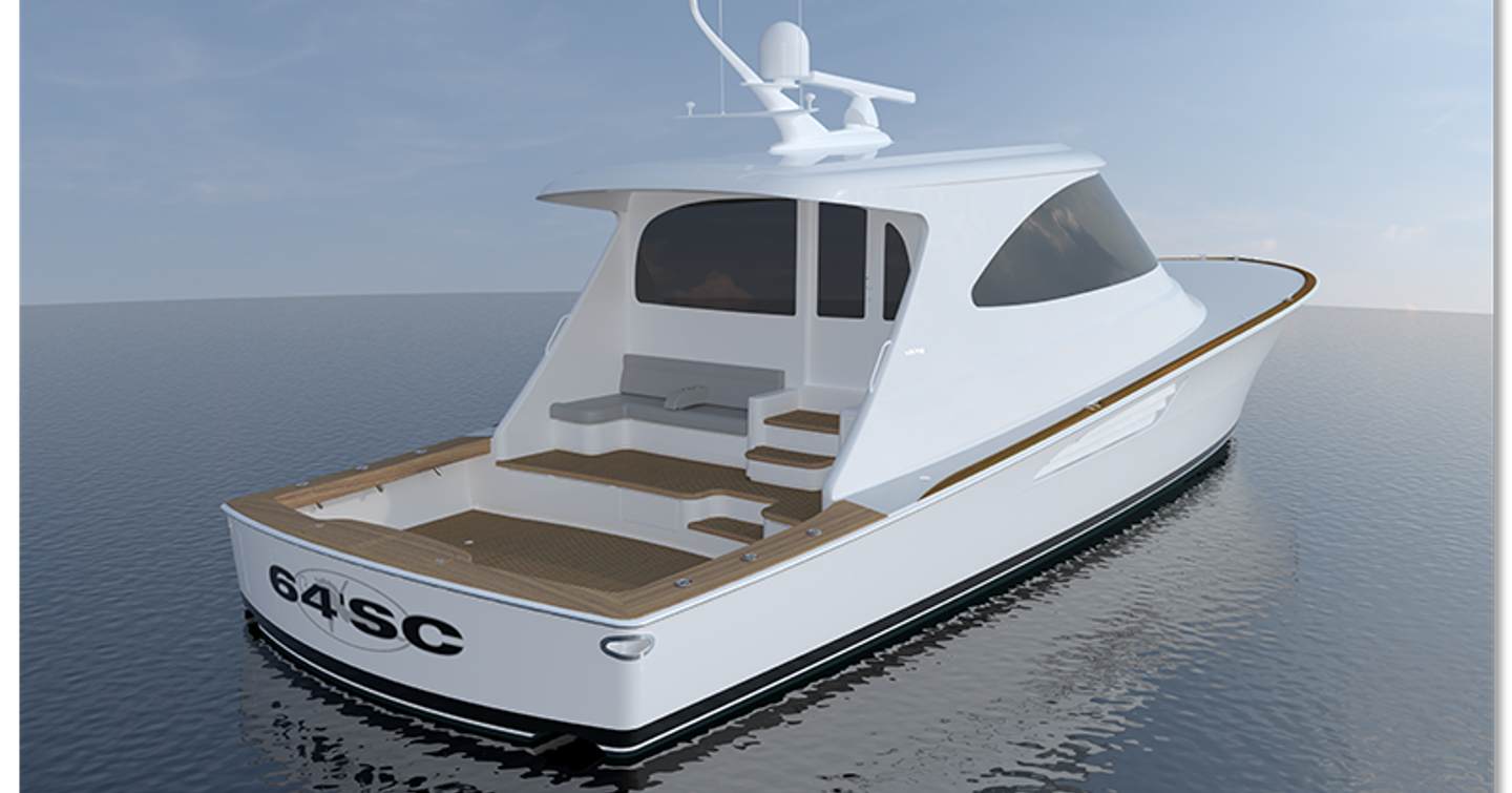 Rendering of Viking 64SC sportsfisher yacht