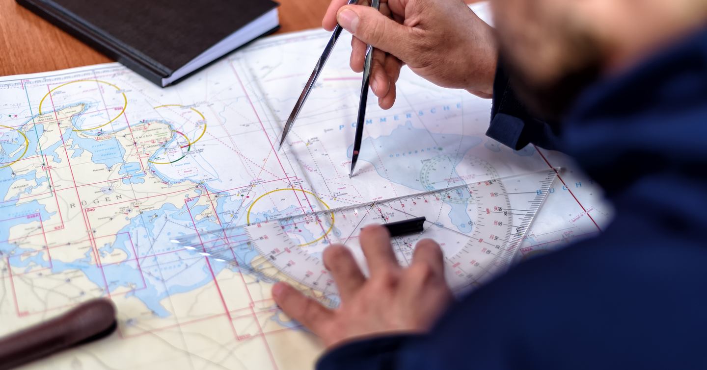 passage planning with logbook and nav tools