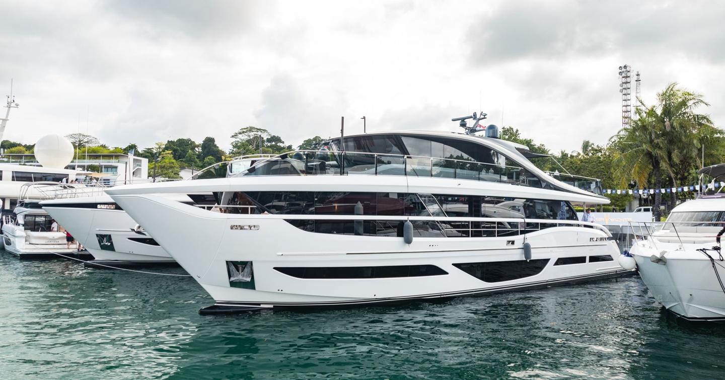 Motor yachts berthed at SYF