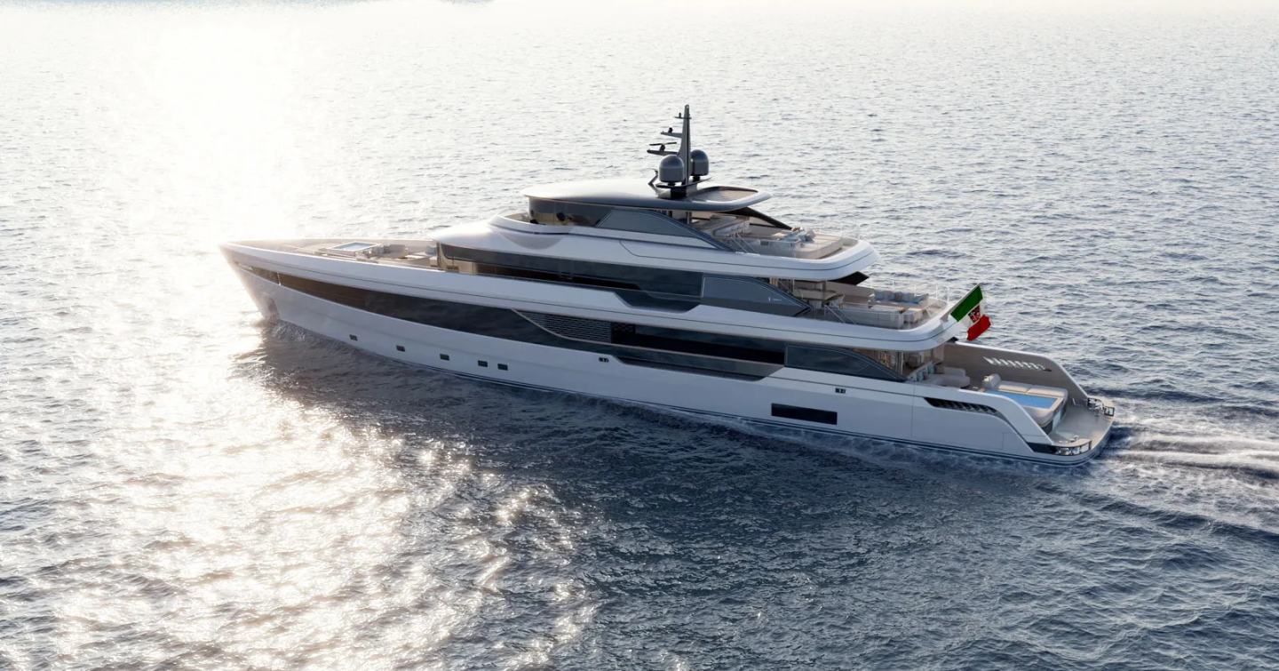 Rendering of superyacht Admiral Panorama 50