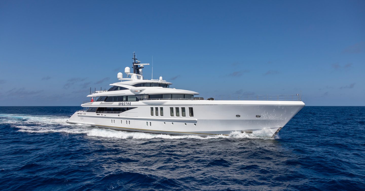 Superyacht SPECTRE at sea