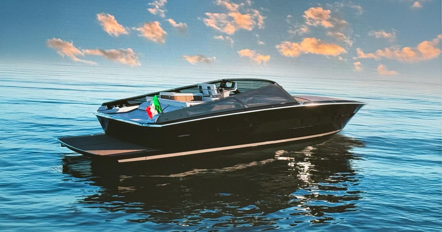 Rendering of Itama 54 Boat starboard side 