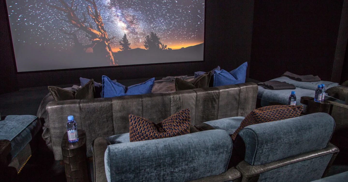  Superyacht Pelorus's cinema room