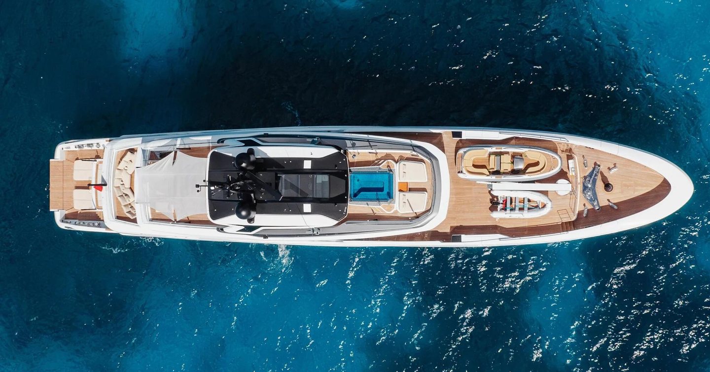 daybreak at anchor ariel view 