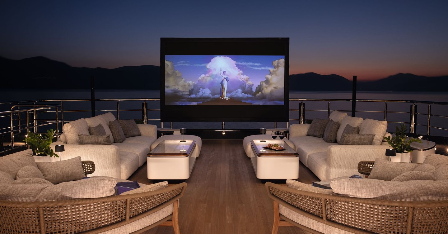 MALIA boasts a spectacular outdoor cinema and comfortable seating