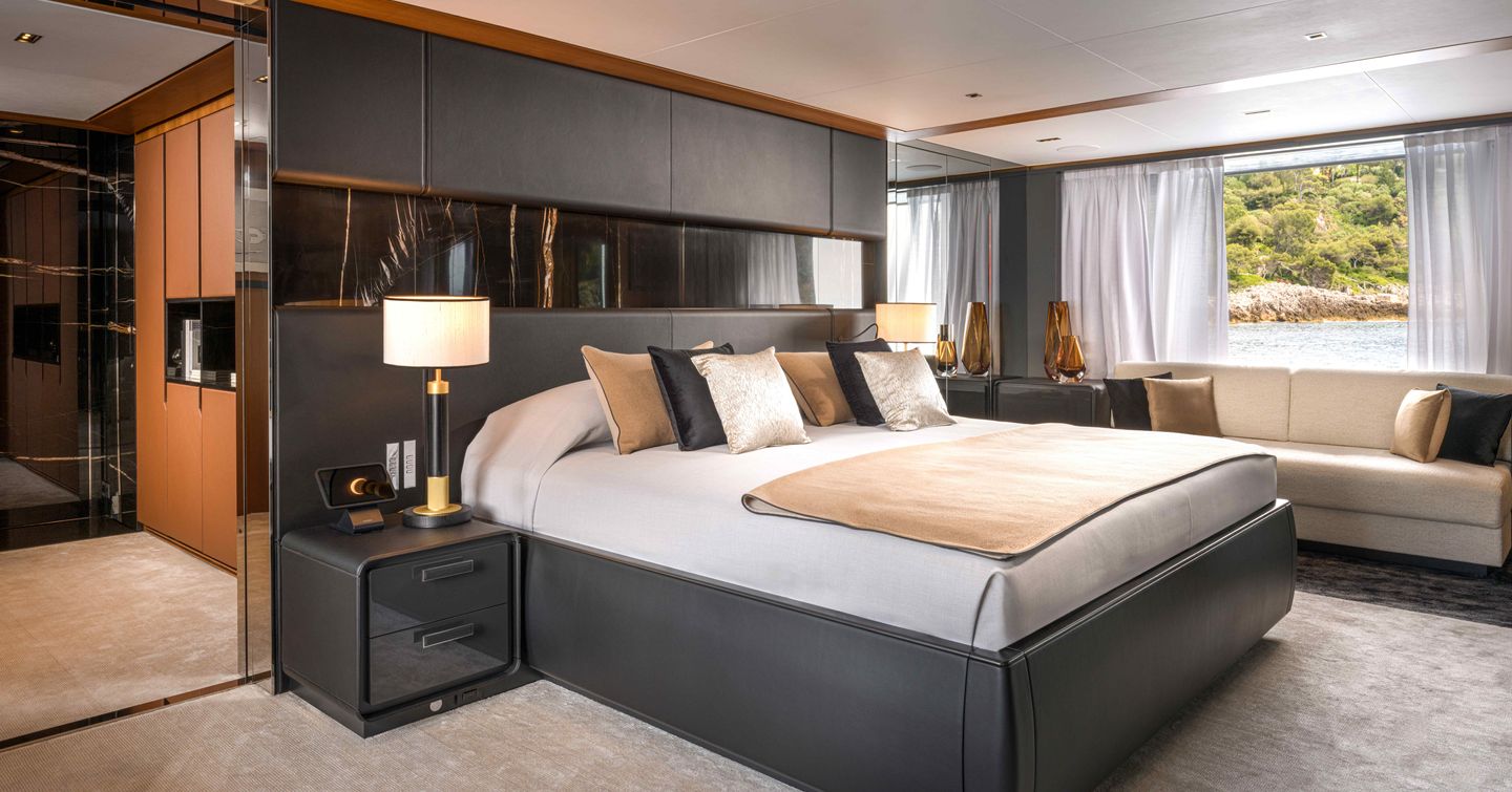 Riva 54Metri Superyacht Sairu master cabin 