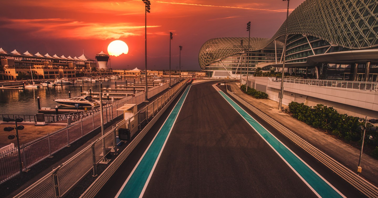 The Yas Marina Formula 1 Grand Prix Circuit.