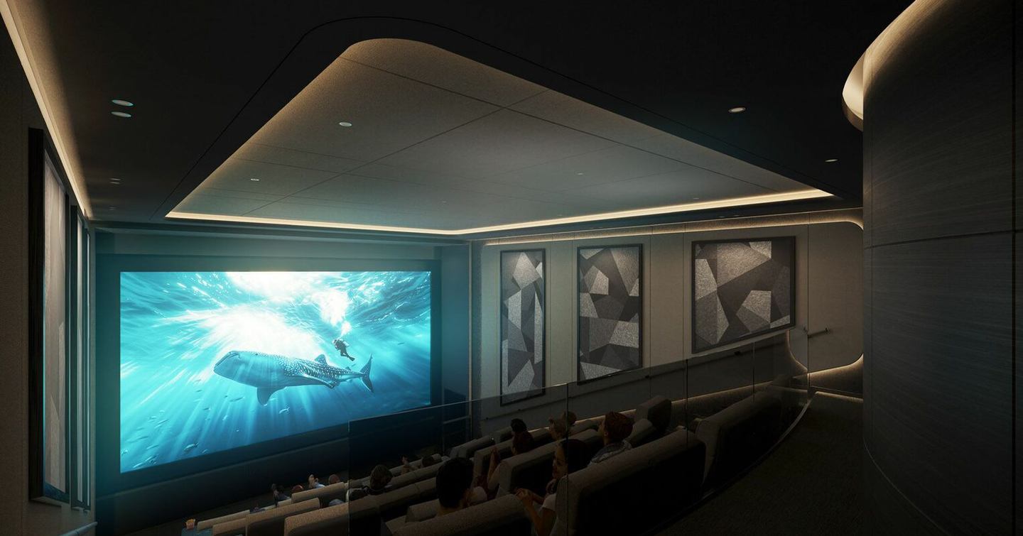 REV Ocean's cinema room