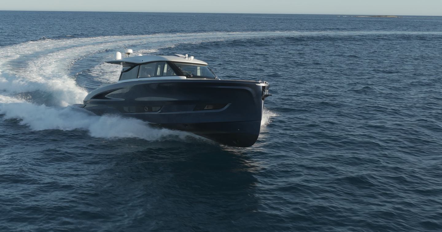 Solaris-Power-60-Coupe-Review-heeling-into-a-turn-at-speed-during-sea-trial-offshore