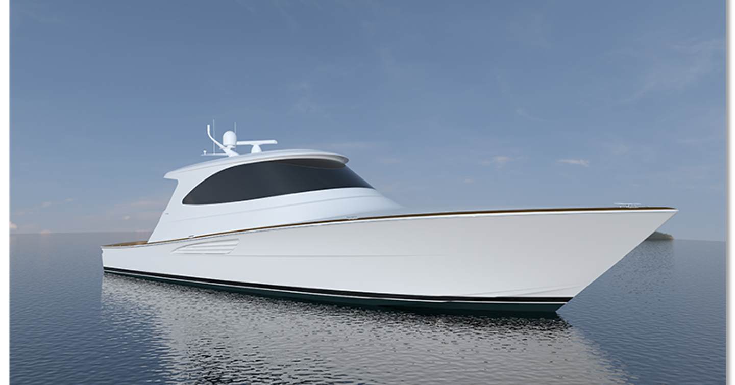 Rendering of Viking 64 SC Sportfisher yacht