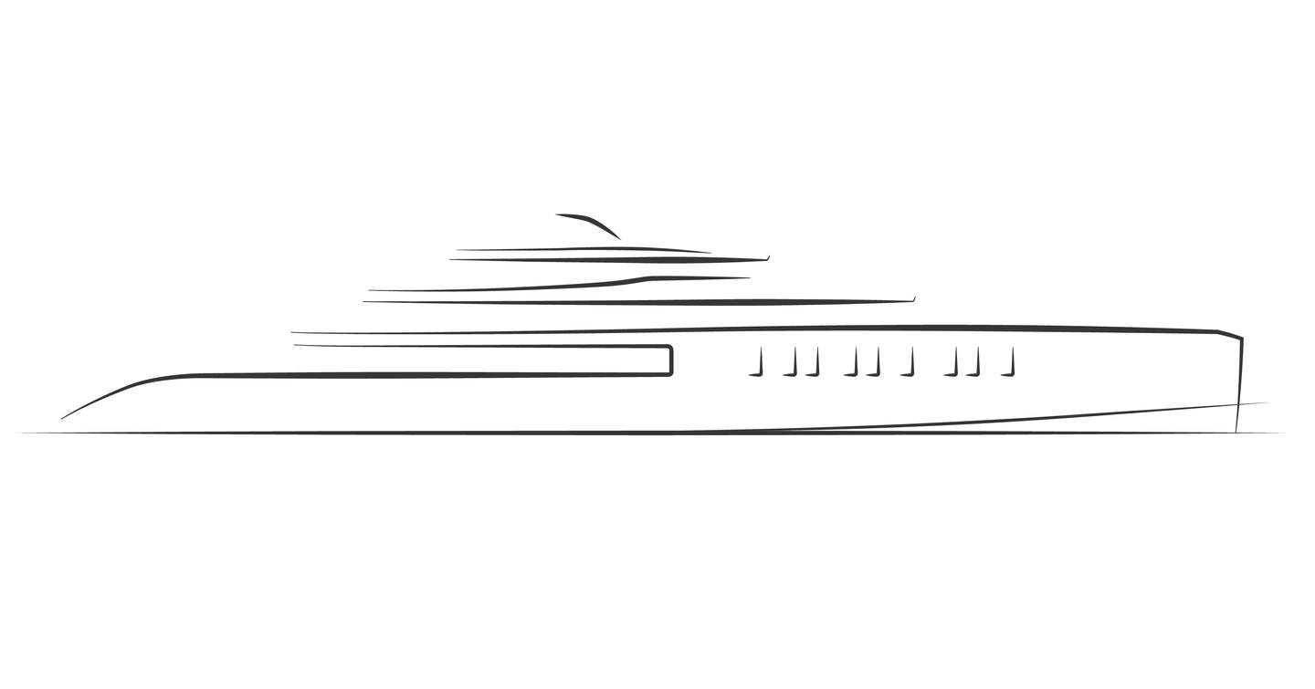  Benetti superyacht Project Iron Man sketch 