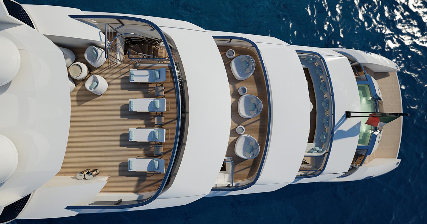 Rendering showing ISA Continental 80 from above