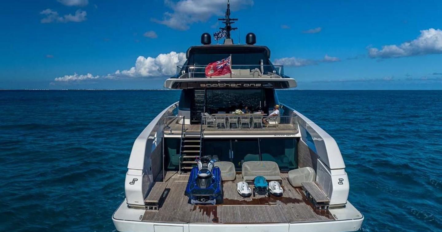 Sanlorenzo motor yacht Another One stern view of decks 