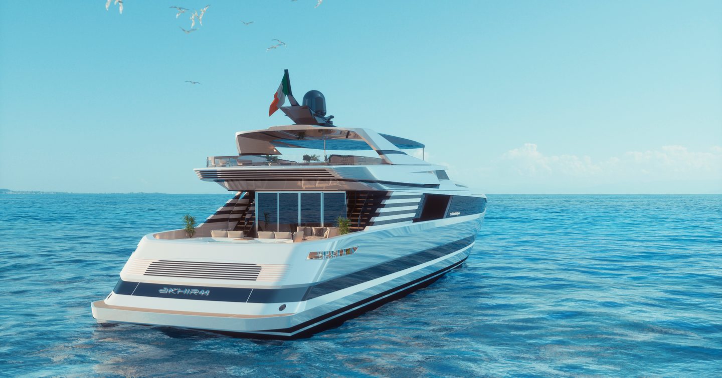 Rendering of Akhir 44's aft 