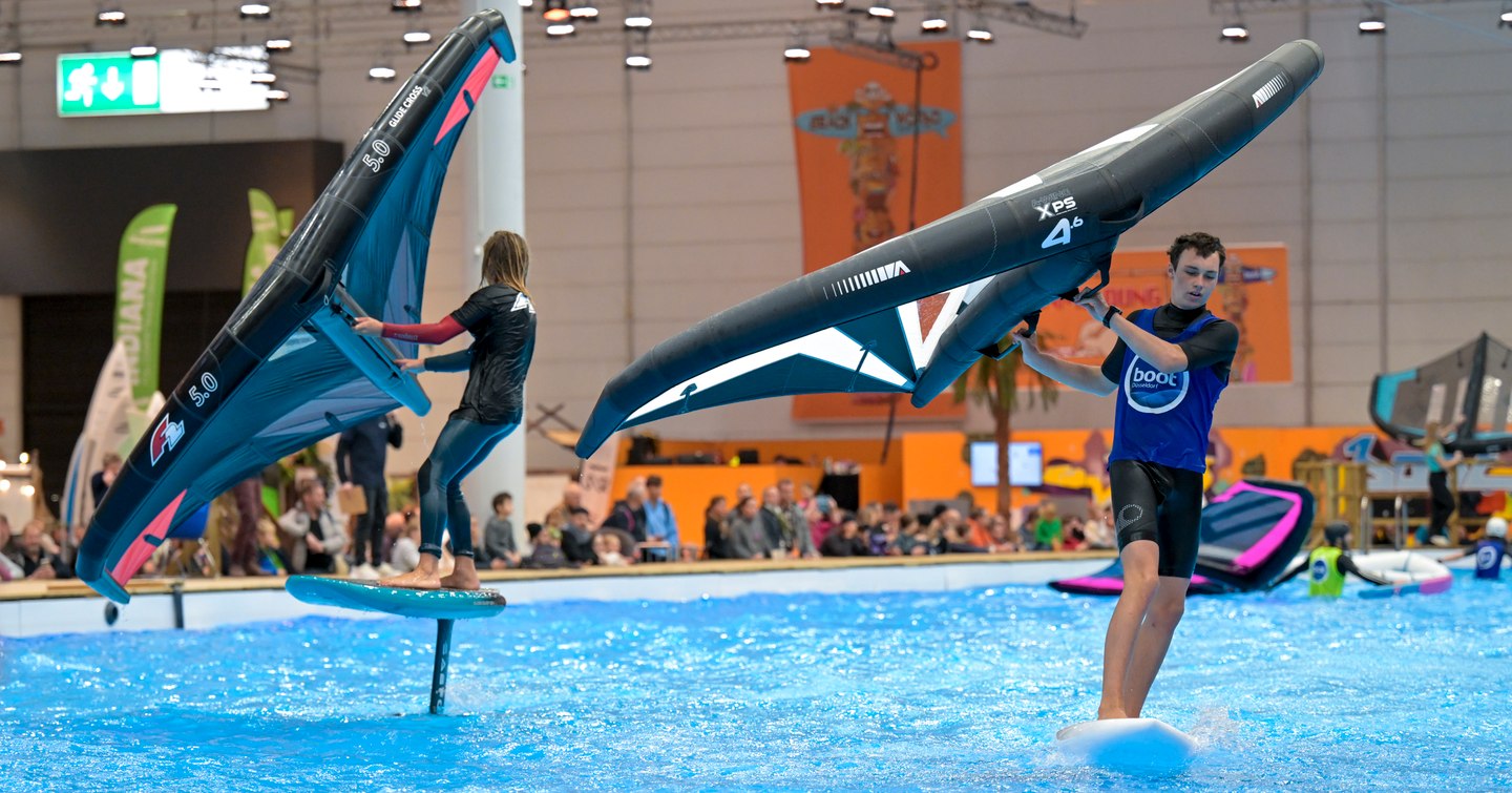 Watersports demonstration at boot Dusseldorf