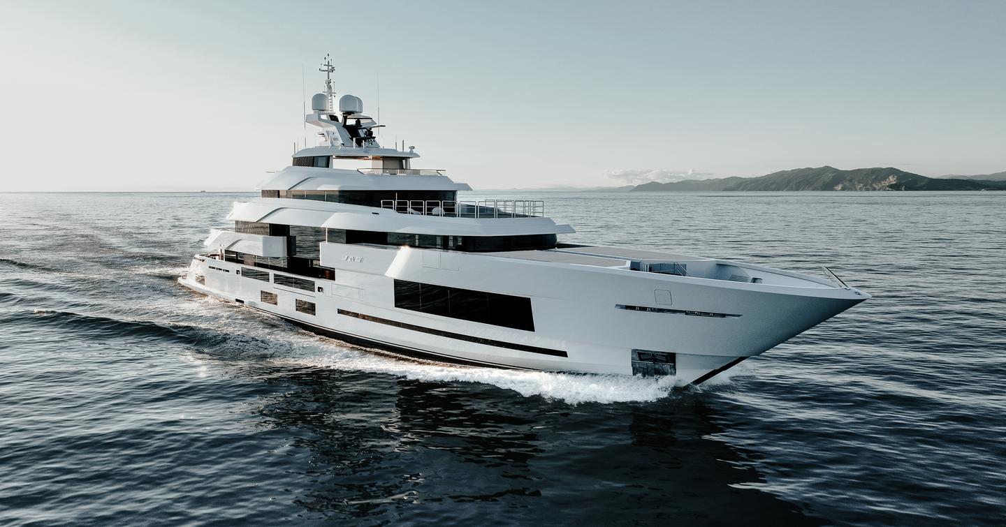 Superyacht JAS at sea