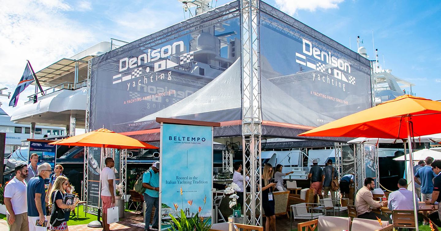 Denison Yachts Stand during FLIBS