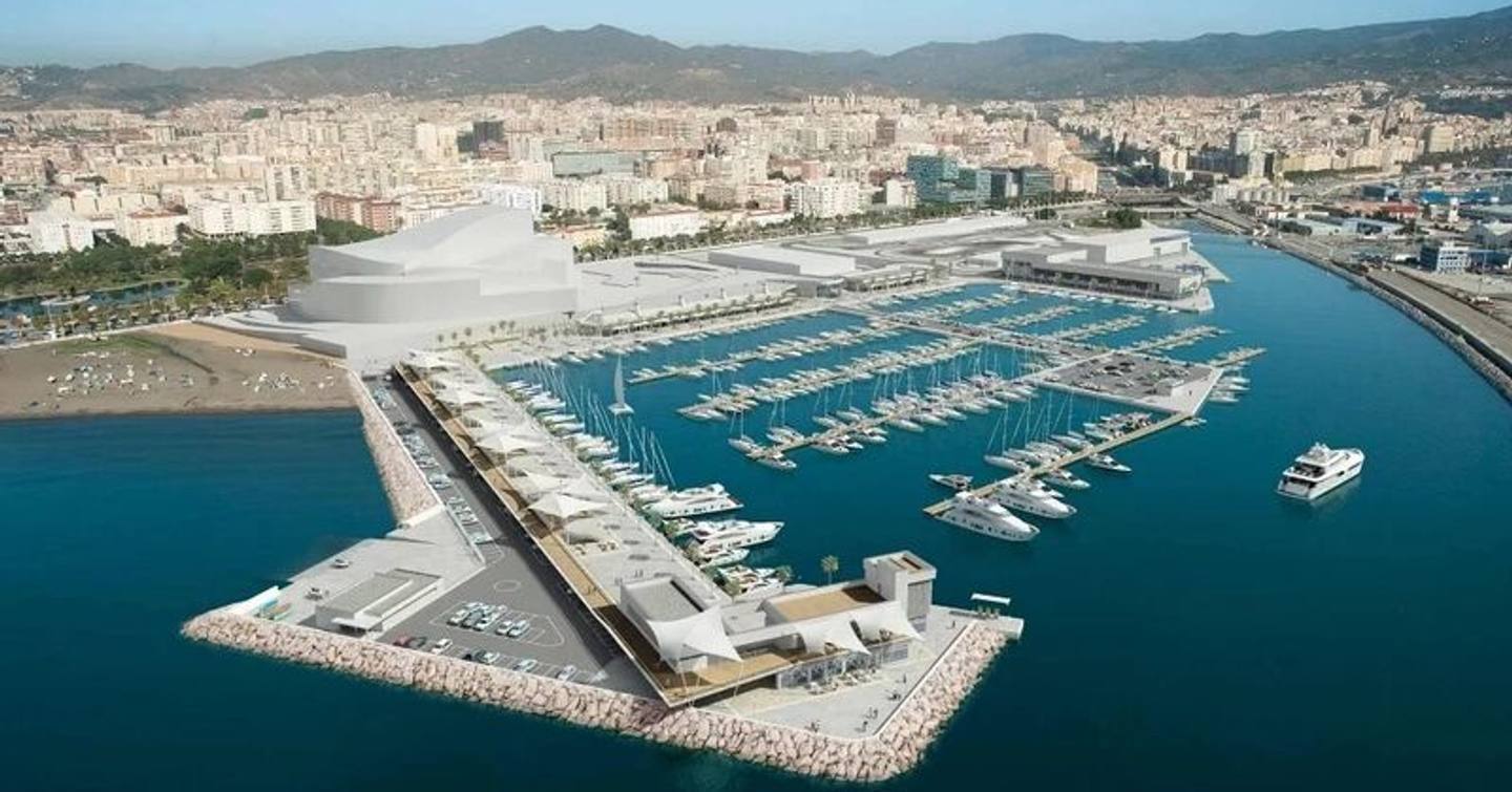 CGI of new marina in Malaga