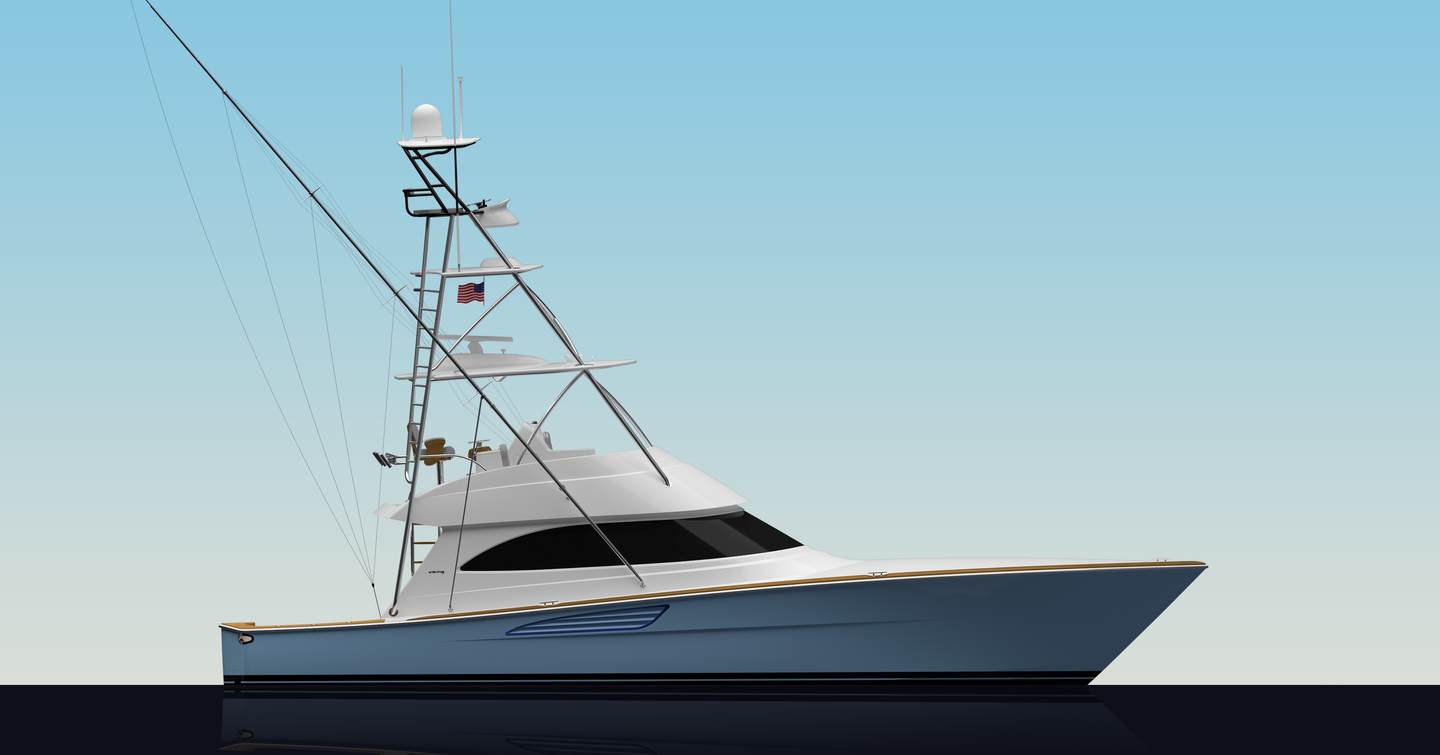 Rendering of Viking 50 Convertible