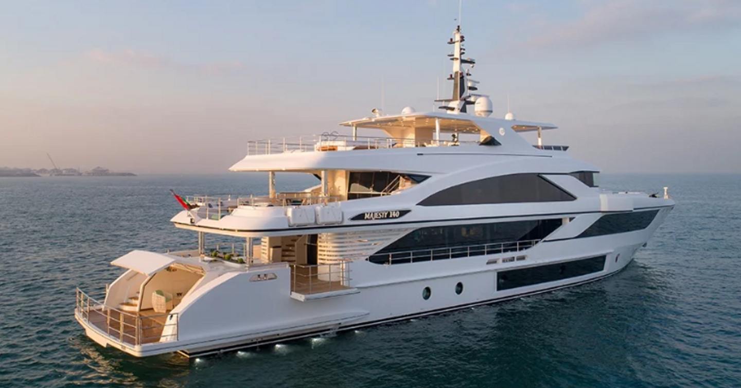 A Gulf Craft Majesty 140 superyacht